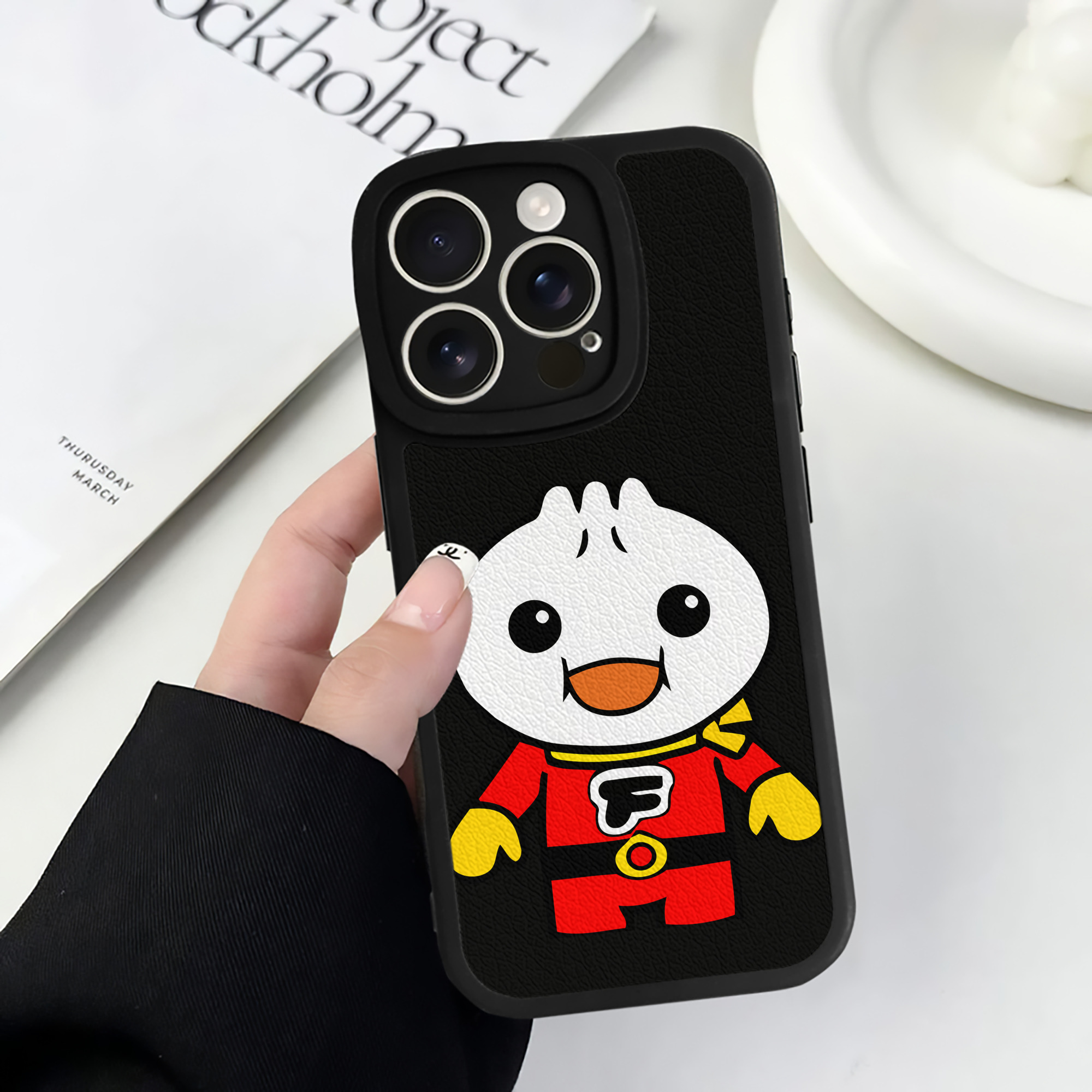 （画像用） アンパンマン Anpanman 【iPhone 16シリーズ対応】シリコンスマホケース（レザー調） 材質：シリコン